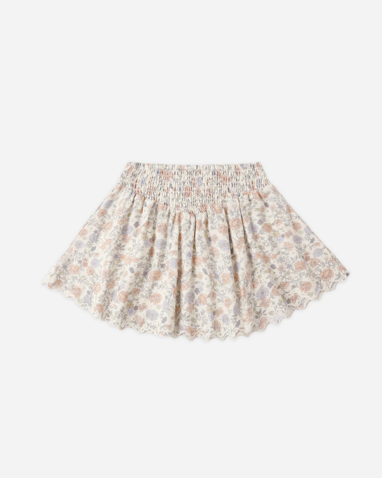 Smocked V Mini Skirt in Bloom - Doodlebug's Children's Boutique