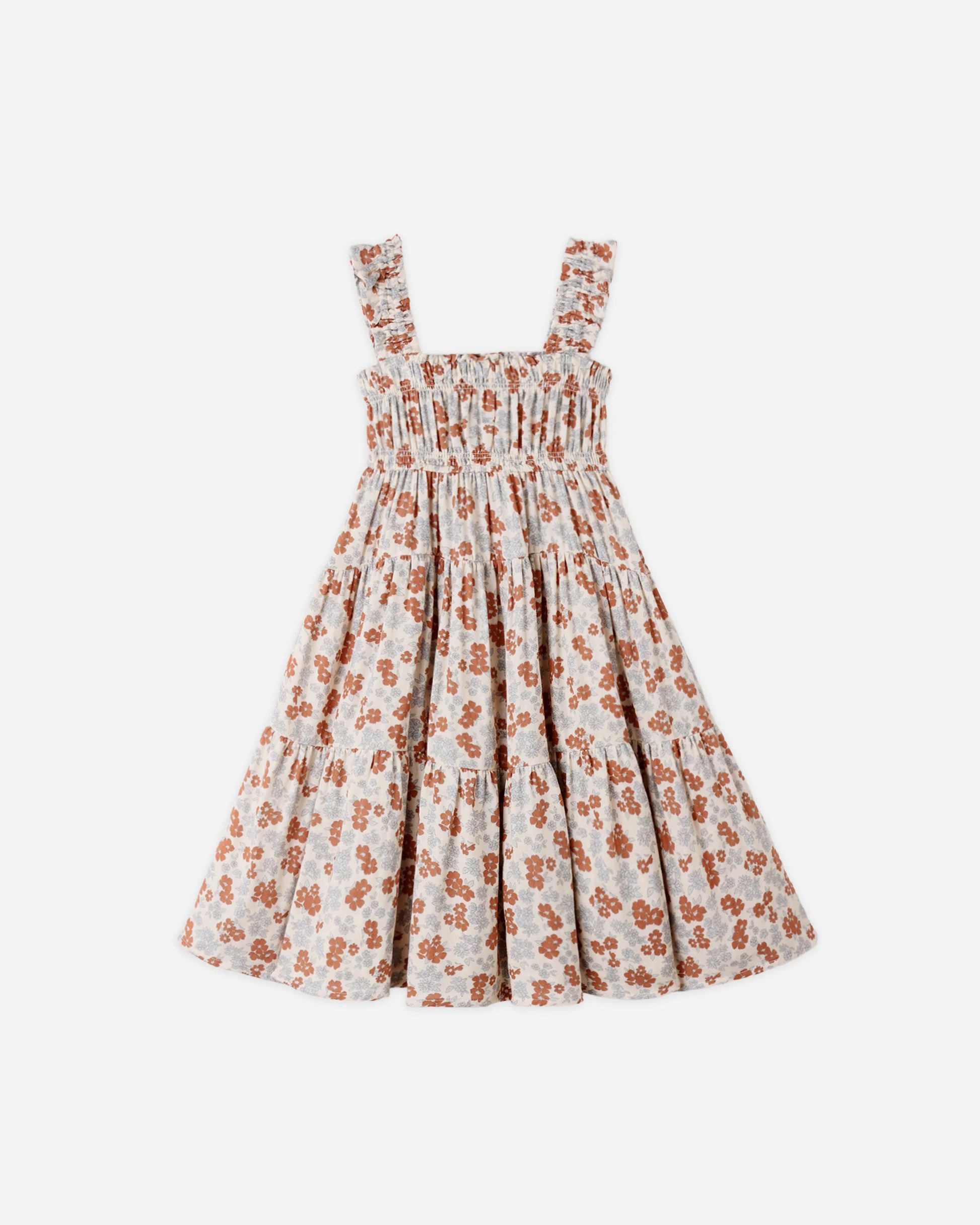 Josie Dress in Americana Floral - Doodlebug's Children's Boutique