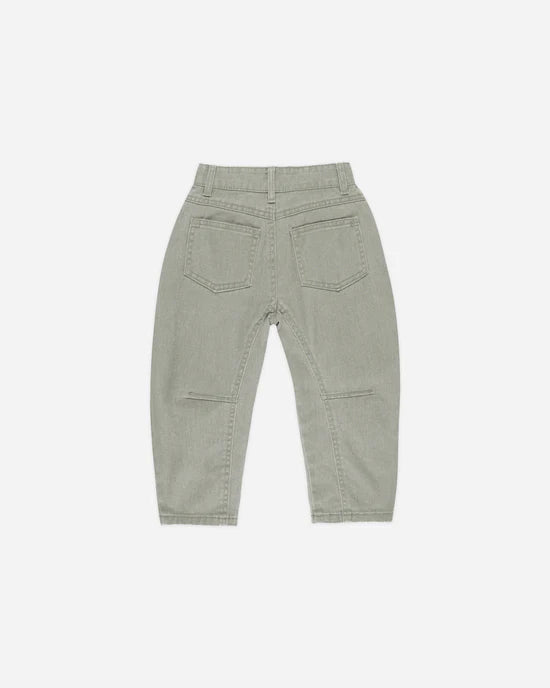 Barrel Pant in Washed Laurel  - Doodlebug's Children's Boutique