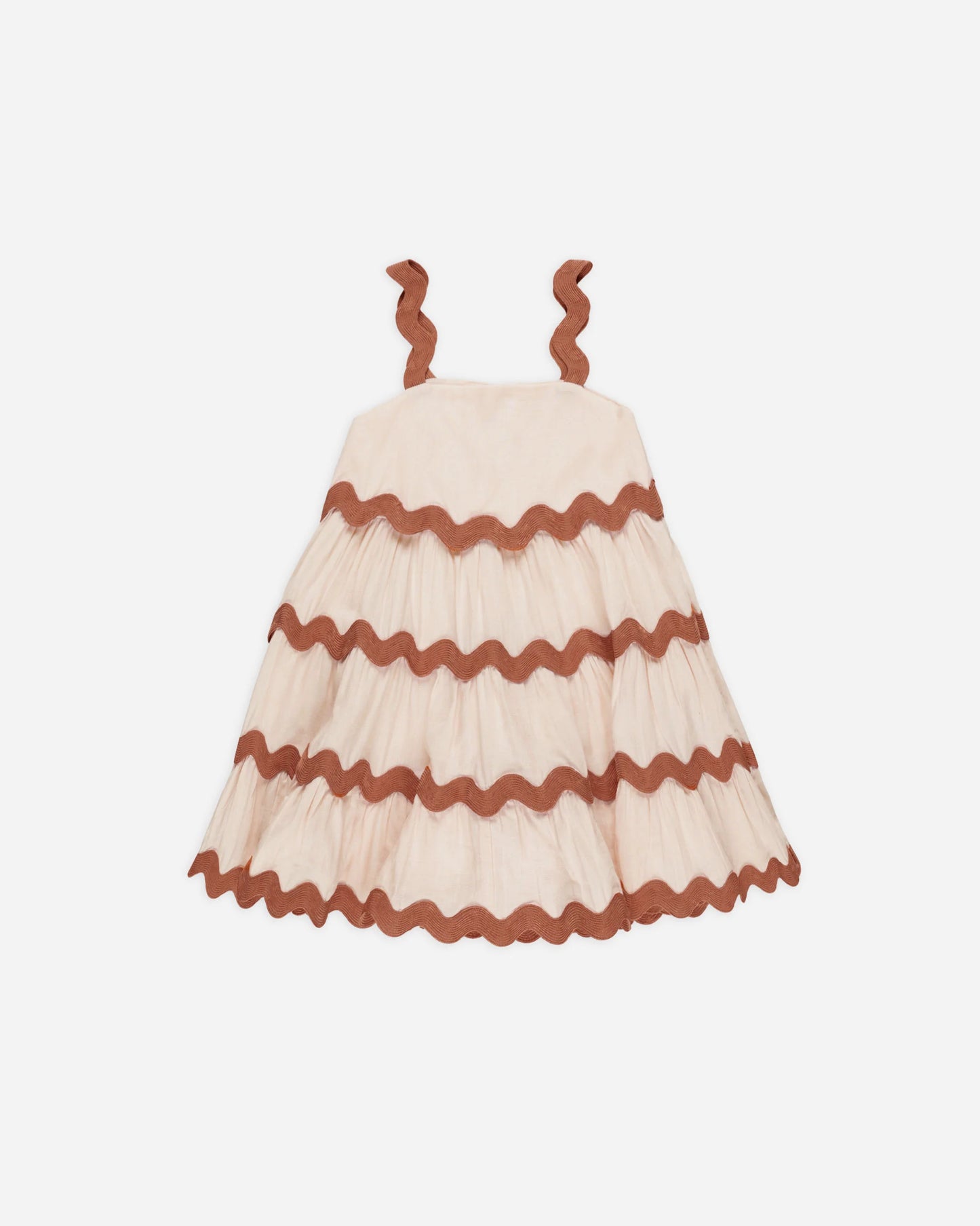 Ric Rac Dress in Shell - Doodlebug's Children's Boutique