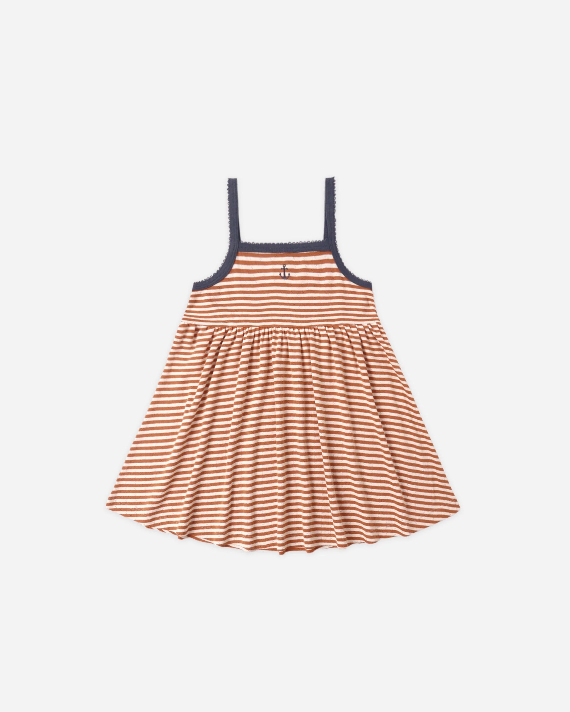 Lea Dress in Poppy Stripe - Doodlebug's Children's Boutique