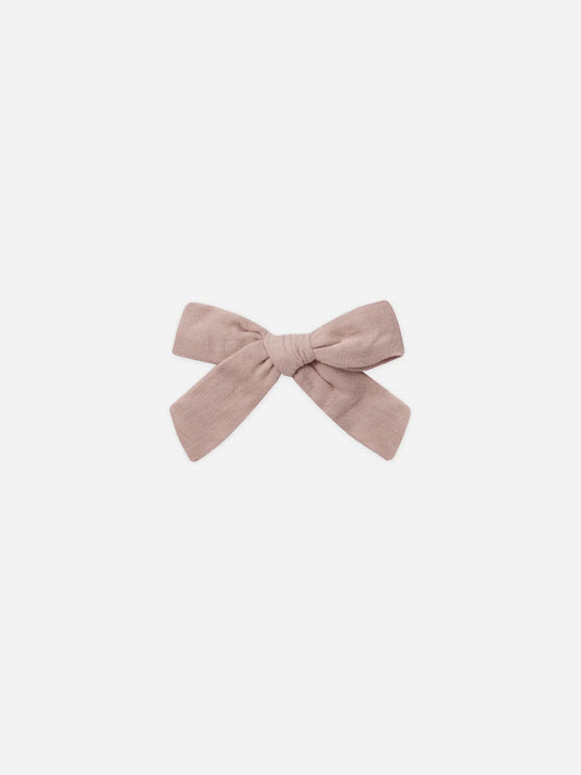 Hair Bow in Mauve  - Doodlebug's Children's Boutique