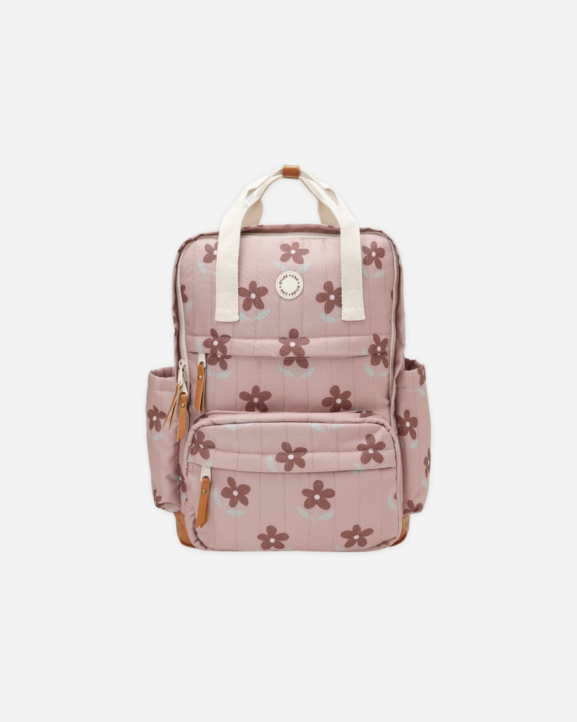 doodlebug mini backpack Quincy Mae 15 in x 11 in x 4.5 in Made of 100% cotton. Rylee + Cru Backpack -