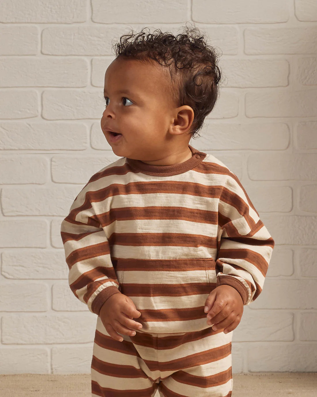 Relaxed Set in Cedar Stripe  - Doodlebug's Children's Boutique