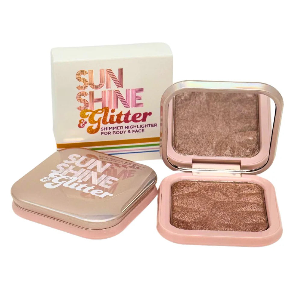 Highlighter Shimmer Compact in Rose Gold - Doodlebug's Children's Boutique