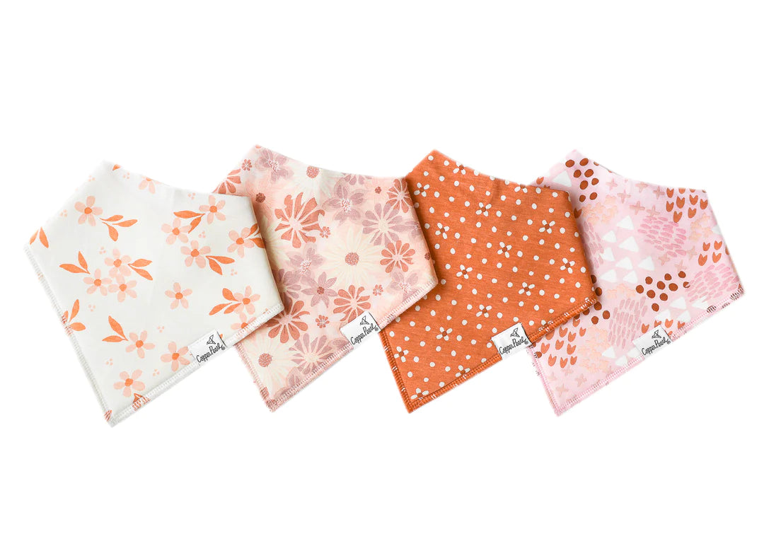 Rue 4 Pack Bandana Bibs  - Doodlebug's Children's Boutique