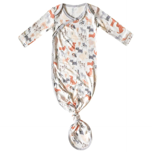 Rufus Knotted Gown  - Doodlebug's Children's Boutique
