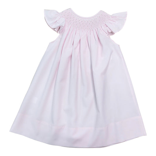 Catherine Pink Pearl Smocked Dress  - Doodlebug's Children's Boutique
