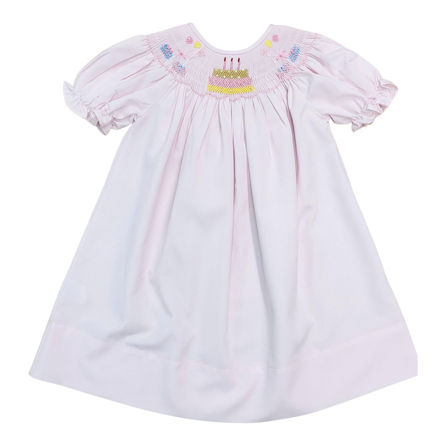 Happy Birthday Smocked Dress  - Doodlebug's Children's Boutique