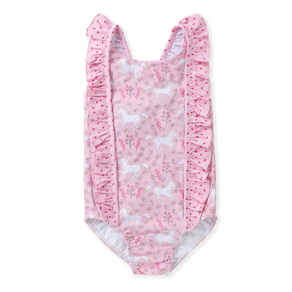 Golden Unicorn One Piece Swimsuit - Doodlebug's Children's Boutique