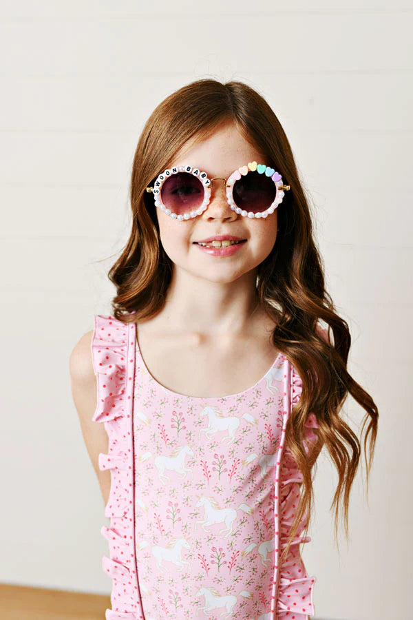 Golden Unicorn One Piece Swimsuit - Doodlebug's Children's Boutique