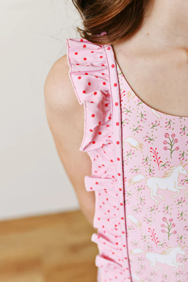 Golden Unicorn One Piece Swimsuit - Doodlebug's Children's Boutique
