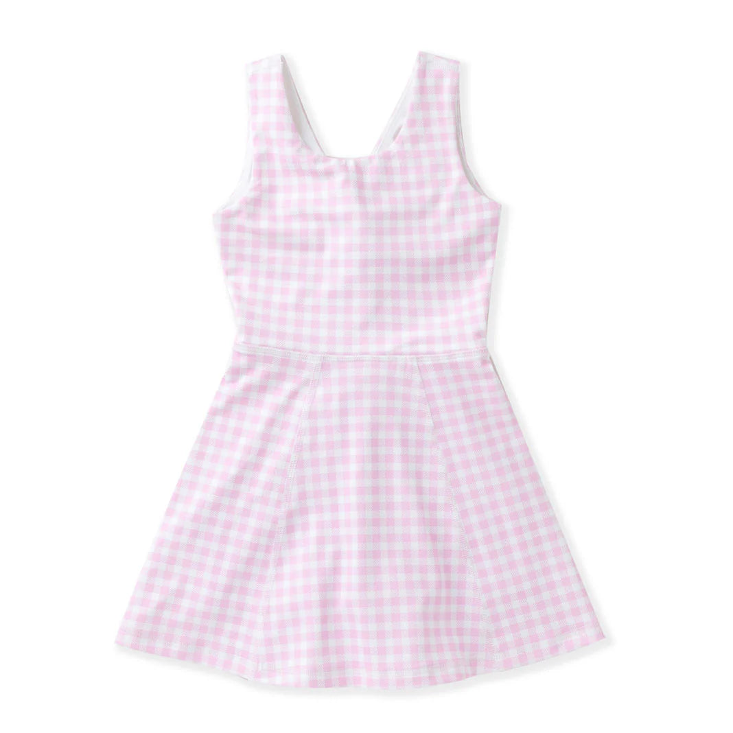 Pink Gingham Tank Dress - Doodlebug's Children's Boutique