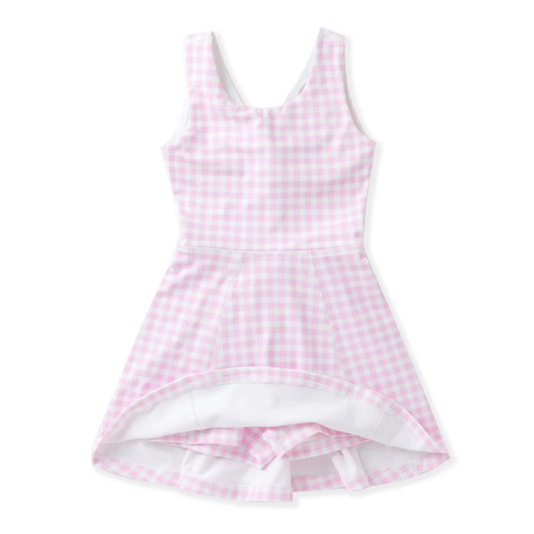 Pink Gingham Tank Dress - Doodlebug's Children's Boutique