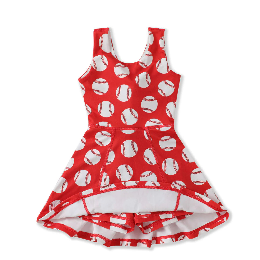 Batter Up Tank Dress - Doodlebug's Children's Boutique