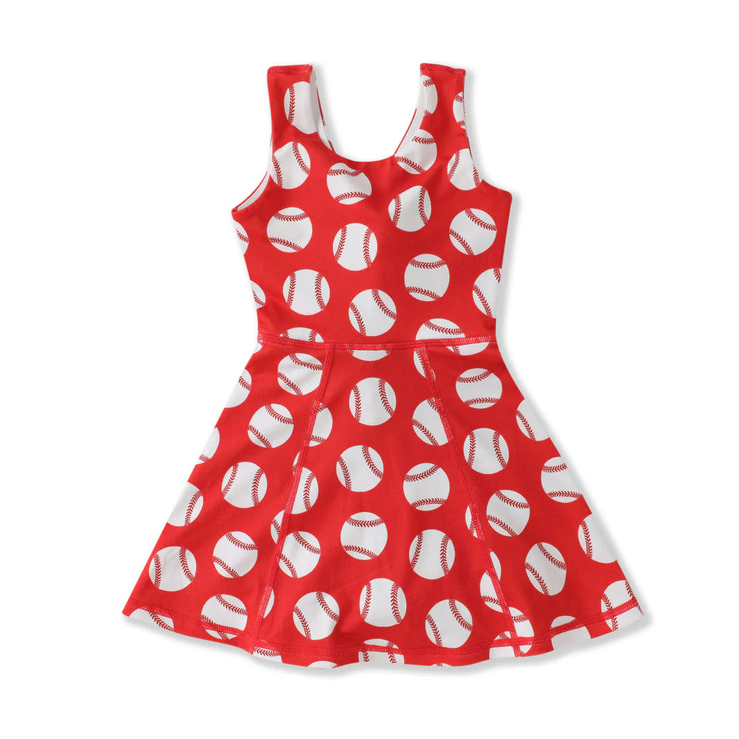 Batter Up Tank Dress - Doodlebug's Children's Boutique