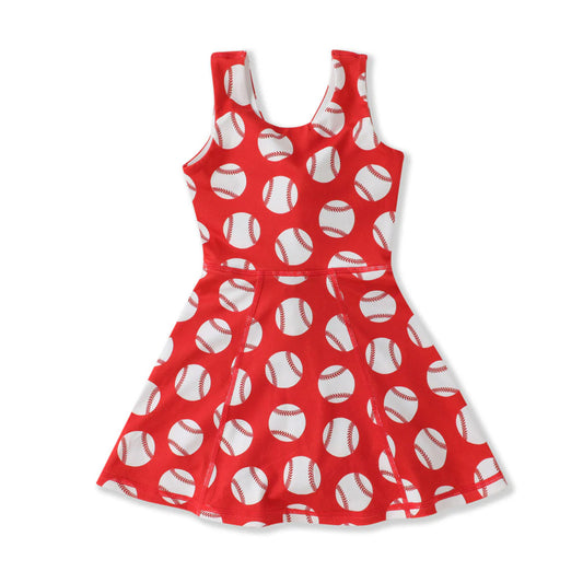 Batter Up Tank Dress - Doodlebug's Children's Boutique