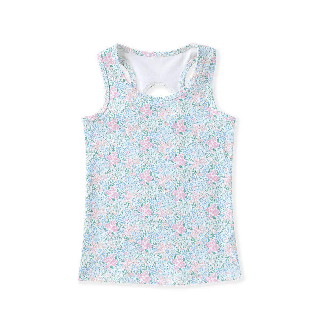 Ditsy Bloom Active Tank & Butterfly Shorts Set - Doodlebug's Children's Boutique