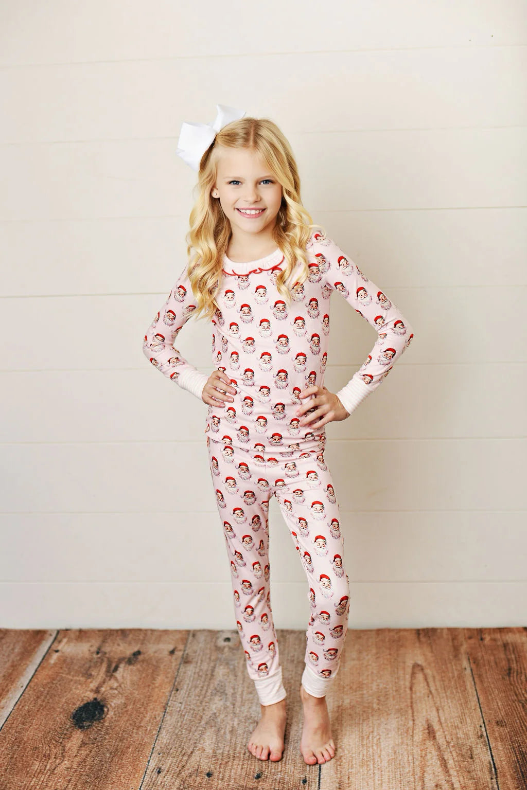 Santa Baby Pink 2-Piece Pajamas  - Doodlebug's Children's Boutique