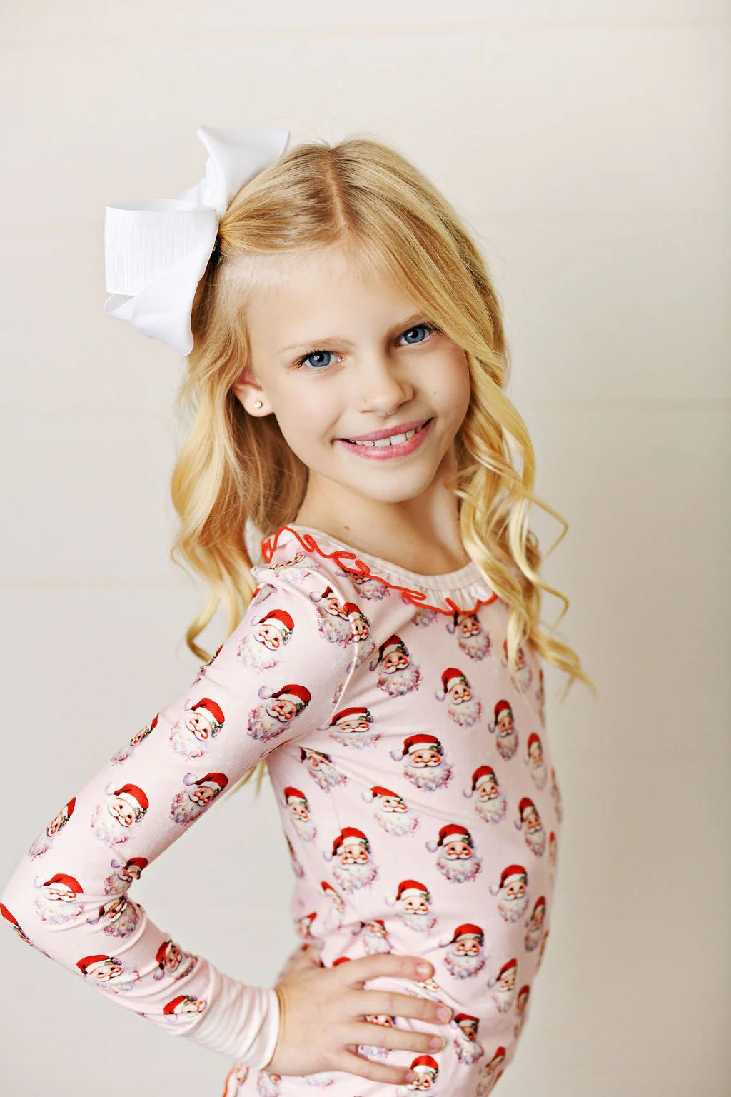 Santa Baby Pink 2-Piece Pajamas  - Doodlebug's Children's Boutique