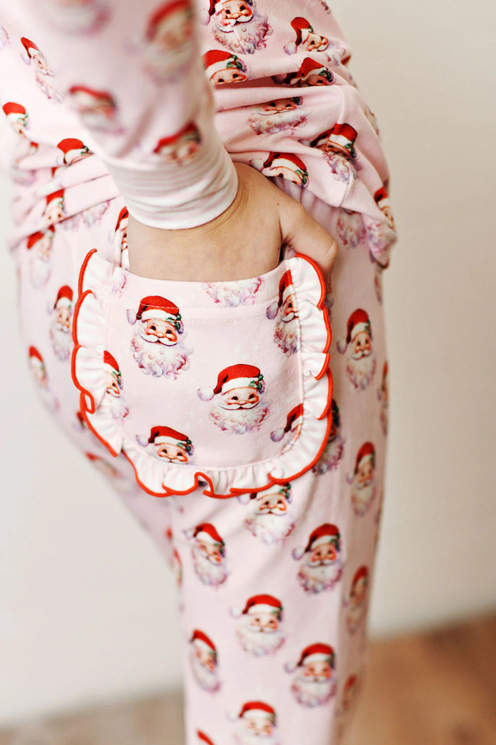 Santa Baby Pink 2-Piece Pajamas  - Doodlebug's Children's Boutique