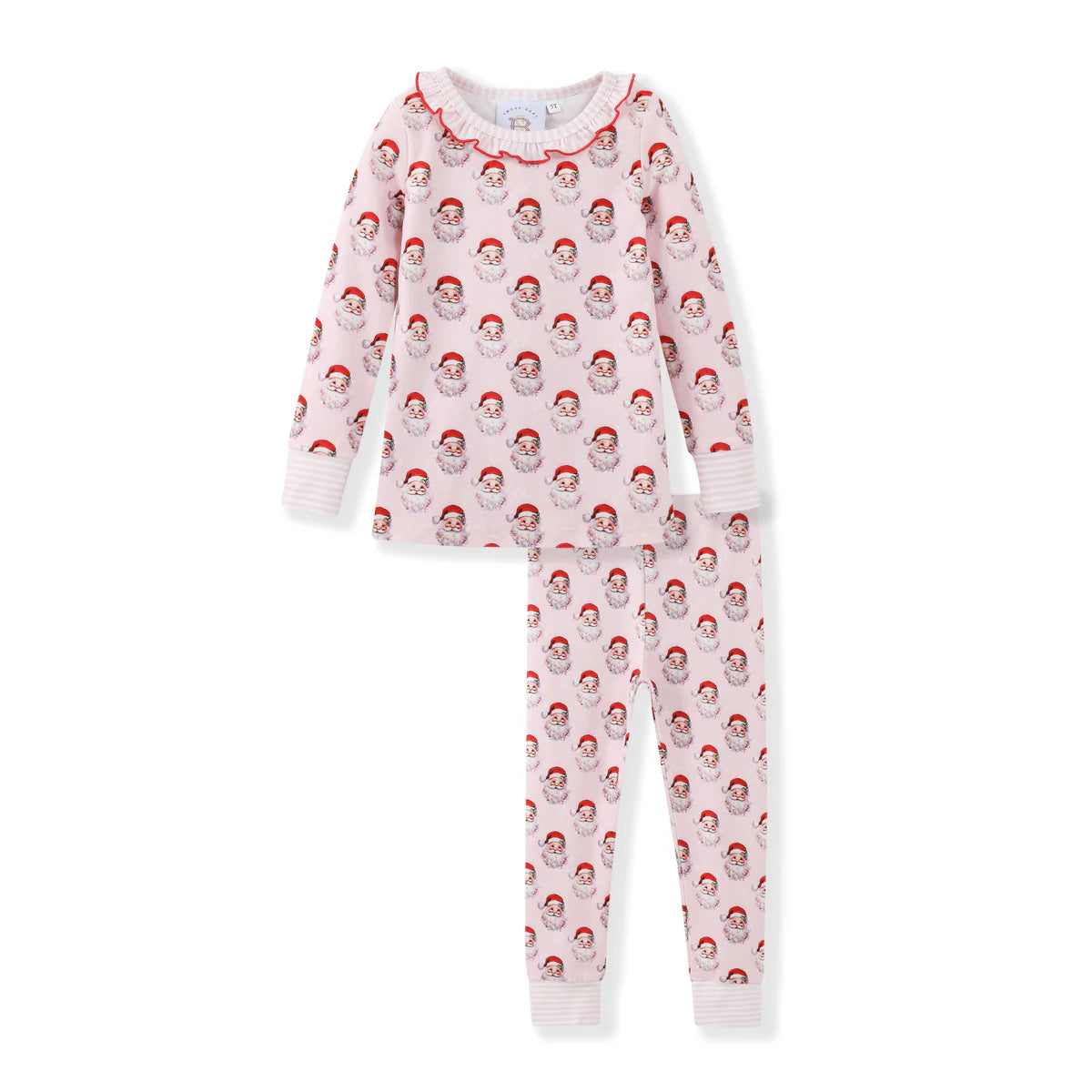 Santa Baby Pink 2-Piece Pajamas  - Doodlebug's Children's Boutique