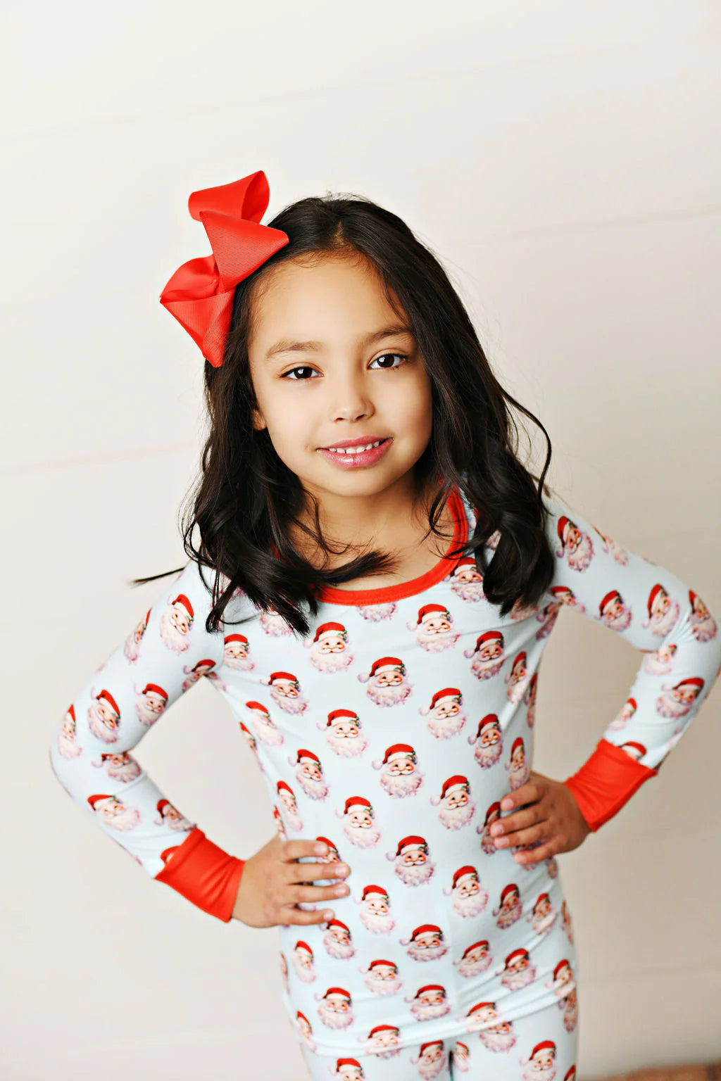 Santa Baby Blue 2-Piece Pajamas  - Doodlebug's Children's Boutique