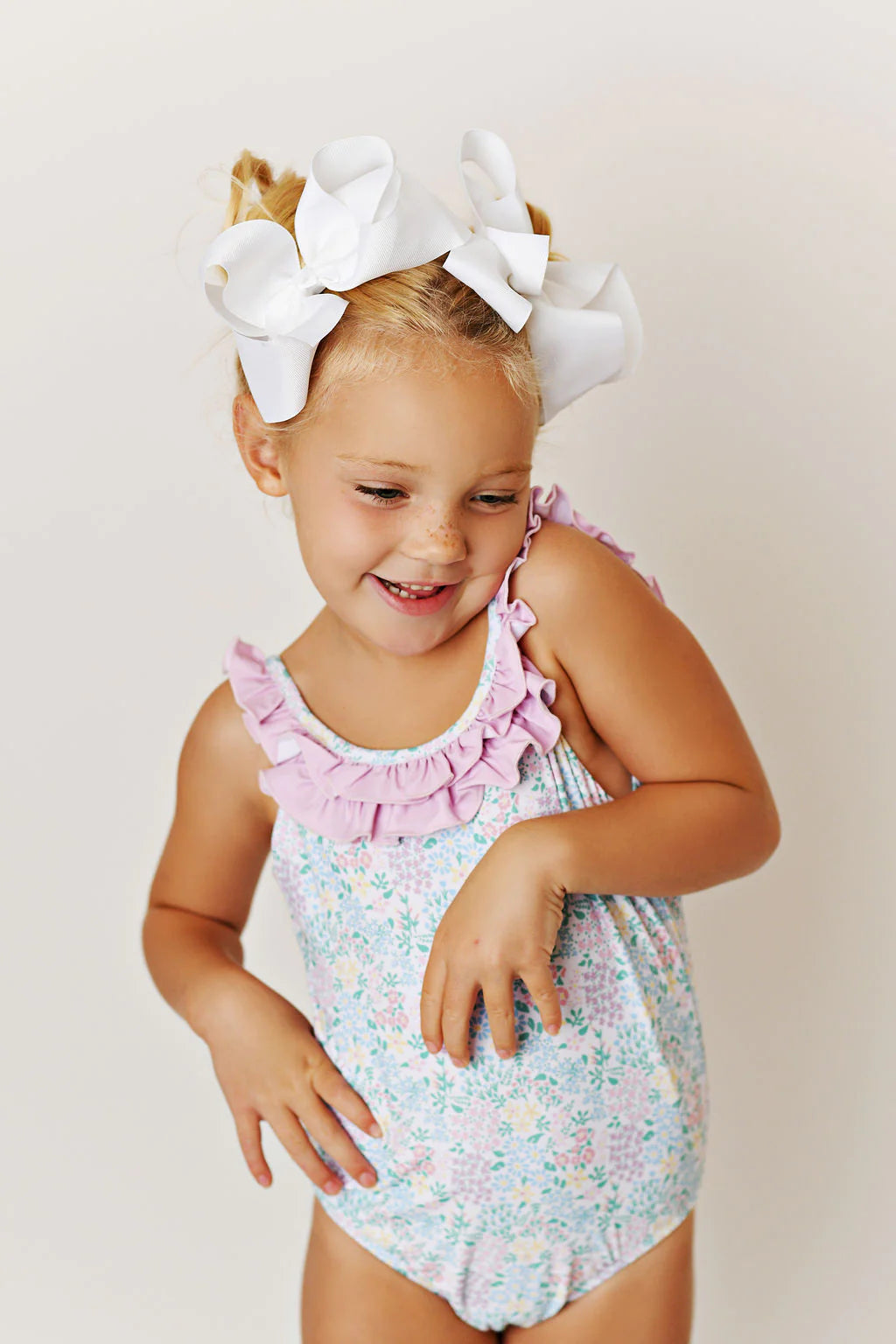 Spring Ditsy One-Piece Swimsuit  - Doodlebug's Children's Boutique