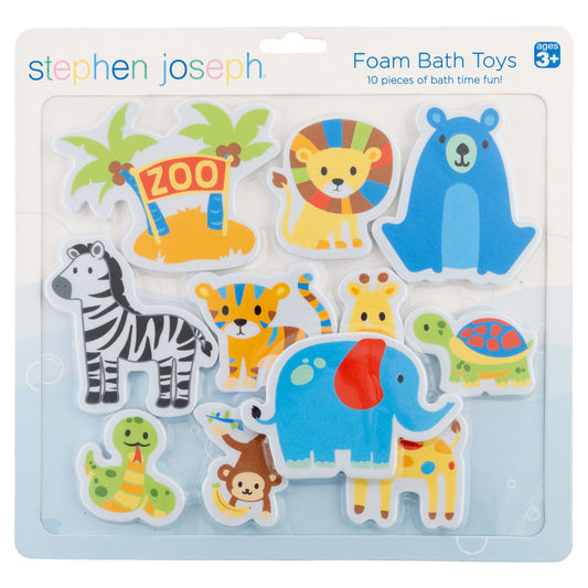 Zoo Foam Bath Toys  - Doodlebug's Children's Boutique