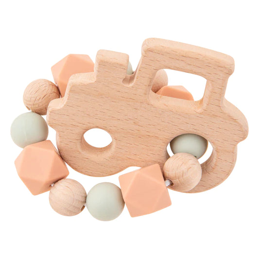 Tractor Silicone Teether  - Doodlebug's Children's Boutique