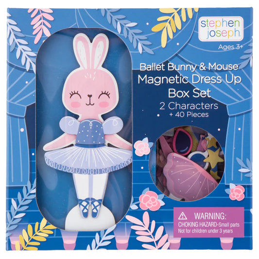 Ballet Bunny and Mouse Magnetic Dress Up Box Set  - Doodlebug's Children's Boutique