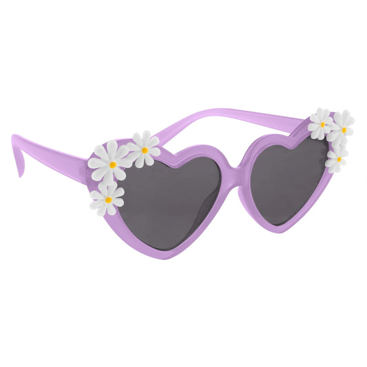 Purple Heart Sunglasses  - Doodlebug's Children's Boutique