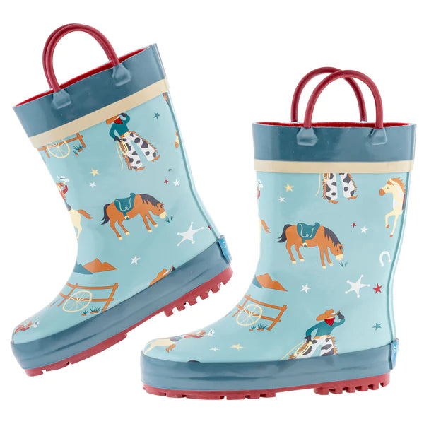 Western Rain Boots  - Doodlebug's Children's Boutique