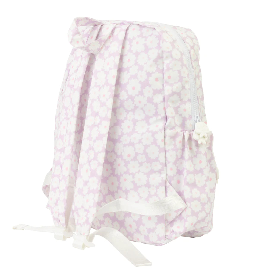 Large Backpack in Lavender Daisies  - Doodlebug's Children's Boutique