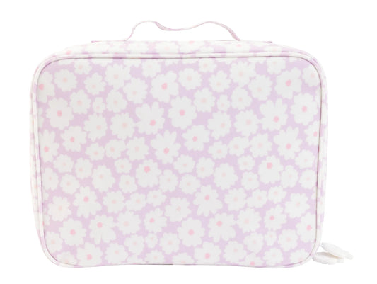 Lunchbox in Lavender Daisies  - Doodlebug's Children's Boutique
