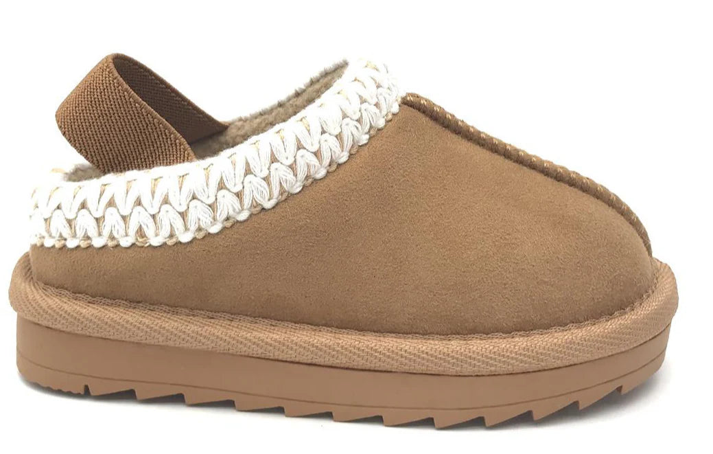 Lil Downee Slipper in Chestnut - Doodlebug's Children's Boutique