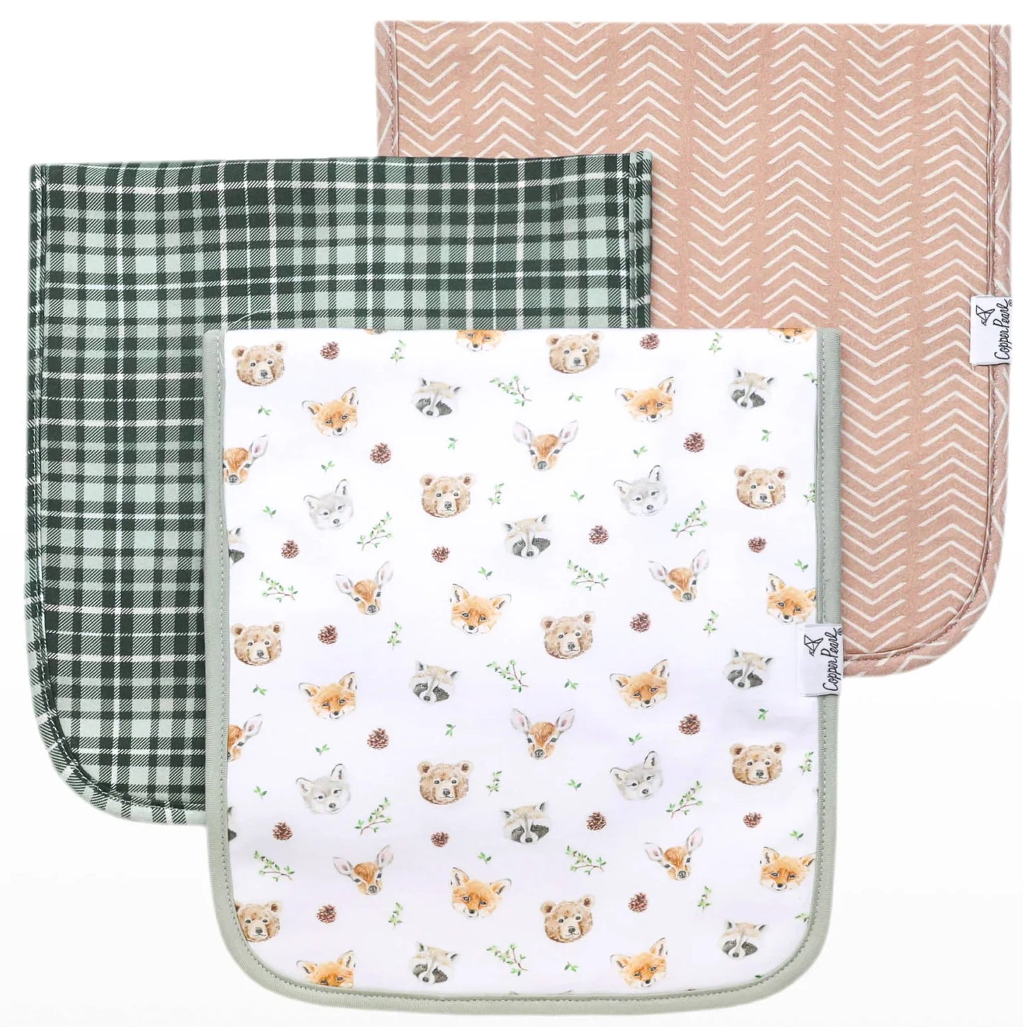 Wilder 3 Pack Burp Cloths - Doodlebug's Children's Boutique