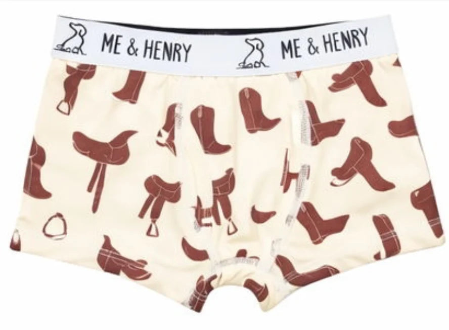 Boots & Saddles Boxer Briefs w/ FREE BOOK - Doodlebug's Children's Boutique