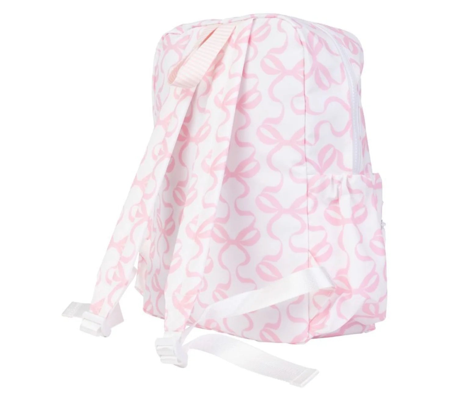 Bows on White Large Backpack - Doodlebug's Children's Boutique