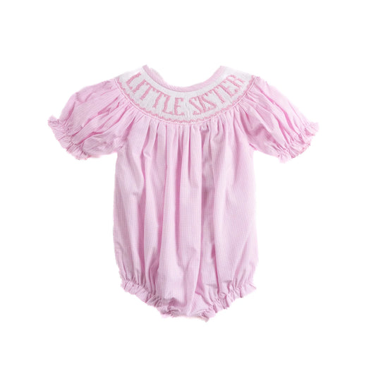 Little Sister Smocked Bubble - Doodlebug's Children's Boutique