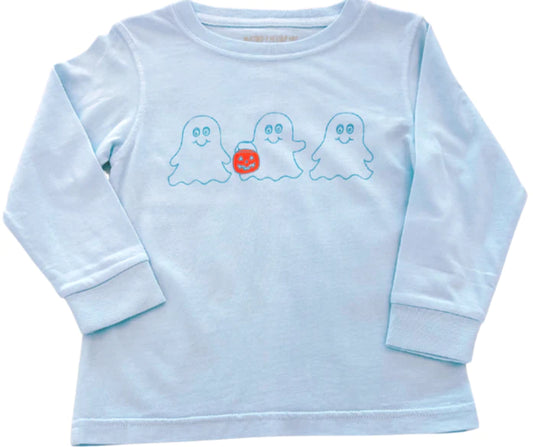 Blue Ghost Shirt  - Doodlebug's Children's Boutique