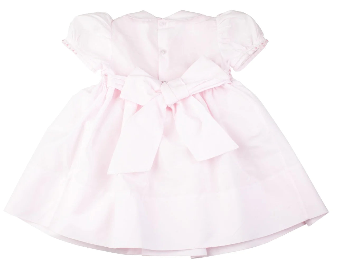 Pink Smocked Collared Dress  - Doodlebug's Children's Boutique