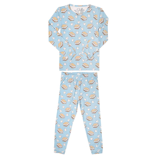 S'mores 2 Piece Long Sleeve Pajama Set  - Doodlebug's Children's Boutique