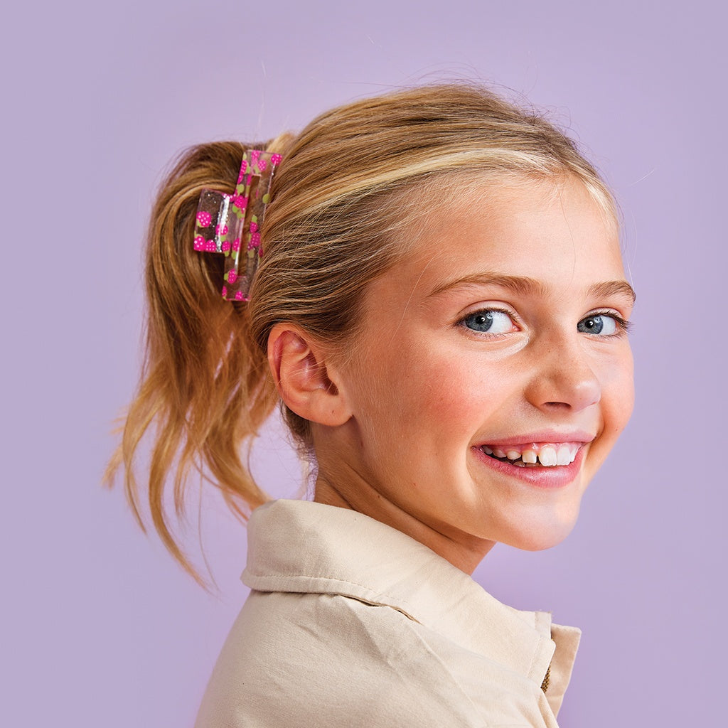 Strawberry Hair Clip - Doodlebug's Children's Boutique