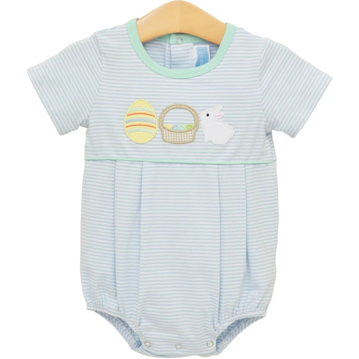 Blue Bunnies & Baskets Bubble - Doodlebug's Children's Boutique