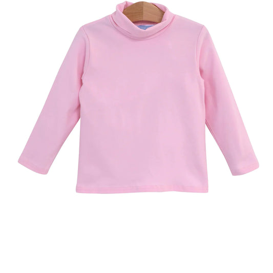 Taylor Turtleneck in Light Pink  - Doodlebug's Children's Boutique