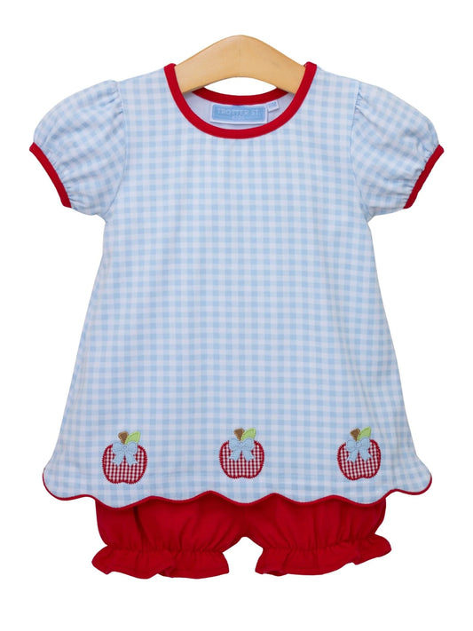 Apple Trio Bloomer Set - Doodlebug's Children's Boutique