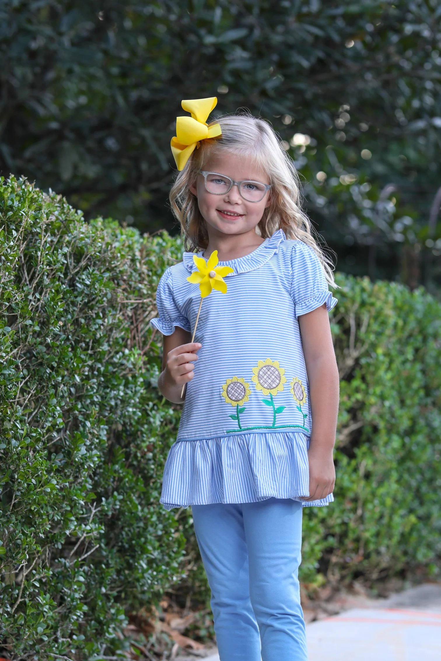 Sunflower Pants Set  - Doodlebug's Children's Boutique