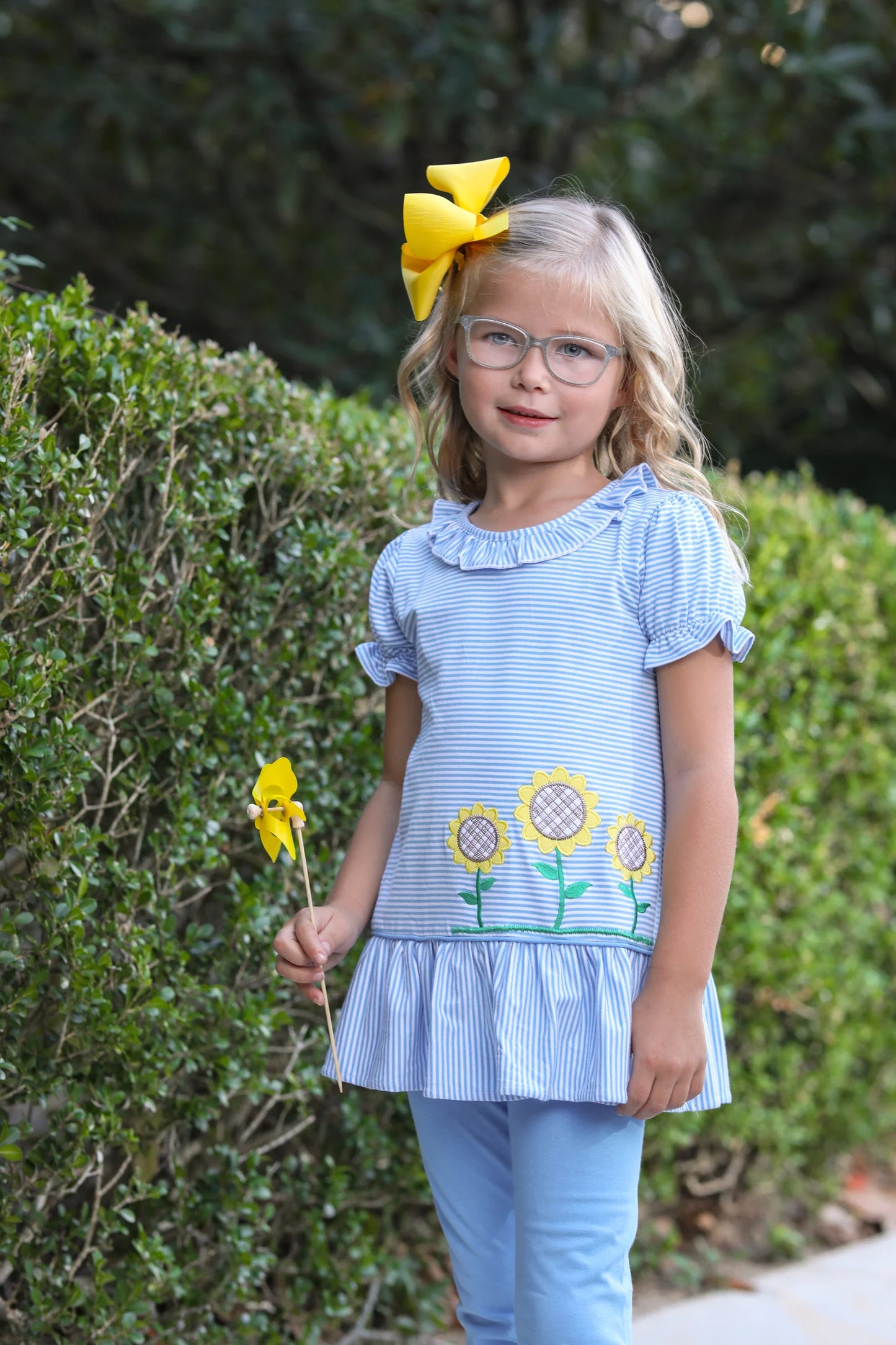 Sunflower Pants Set  - Doodlebug's Children's Boutique