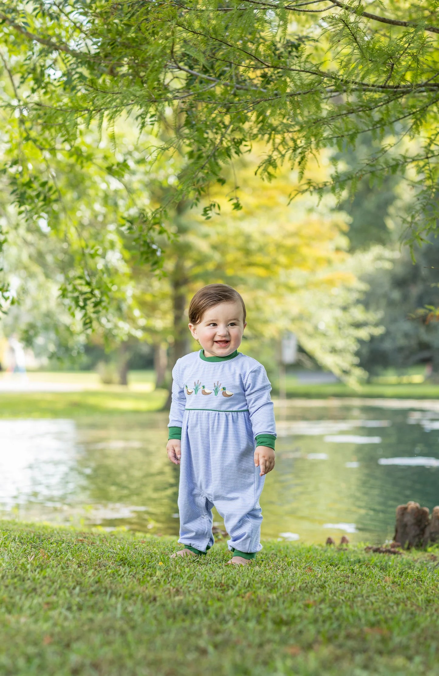 Mallard Trio Romper - Doodlebug's Children's Boutique